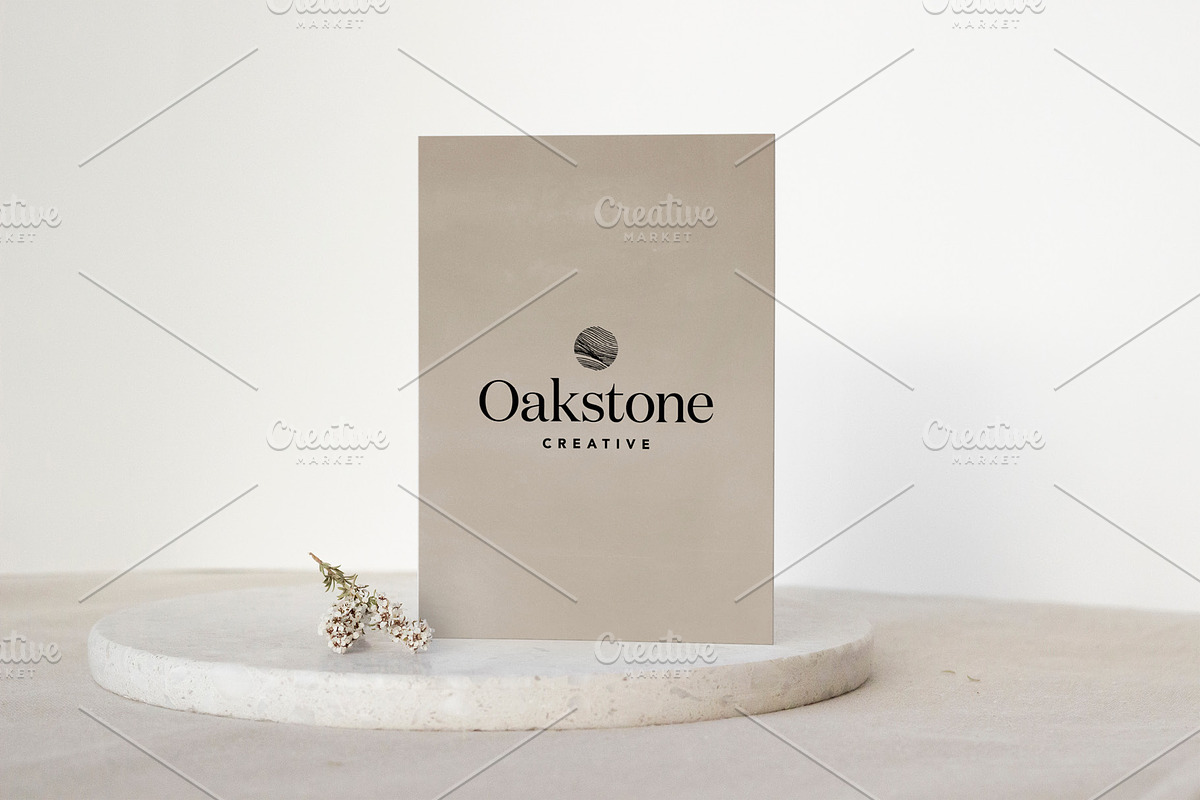 Minimal Greeting Card Mockup – ISO, a Product Mockup by OakstoneCreative (Photo 6 of 8)