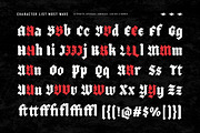 Most Wave - Pixelate Blackletter, a Blackletter Font by Typia Nesia (Thumbnail 2 of 12)