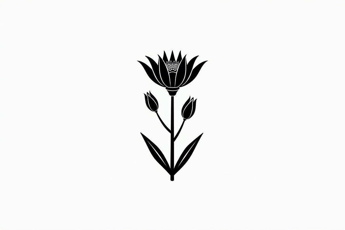 Floral Outline Vector Pack, an Illustration by yasushie (Photo 15 of 21)