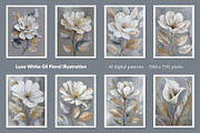 Luxe White Oil Floral Illustration, a Decorative Illustration by Housui Patterns (Thumbnail 8 of 17)