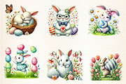 Easter bunny, Easter bunnies clipart, an Illustration by DreamArtGraphic (Thumbnail 3 of 5)