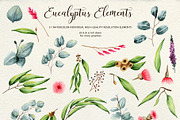Eucalyptus Collection+Letter, a Decorative Illustration by Astarte_design (Thumbnail 2 of 11)