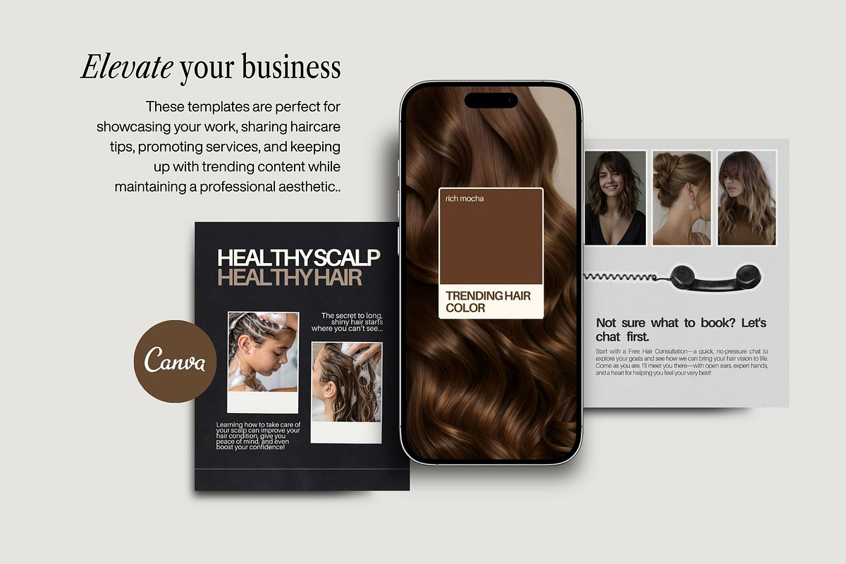 Hairstylist Instagram Template Bundle preview 5