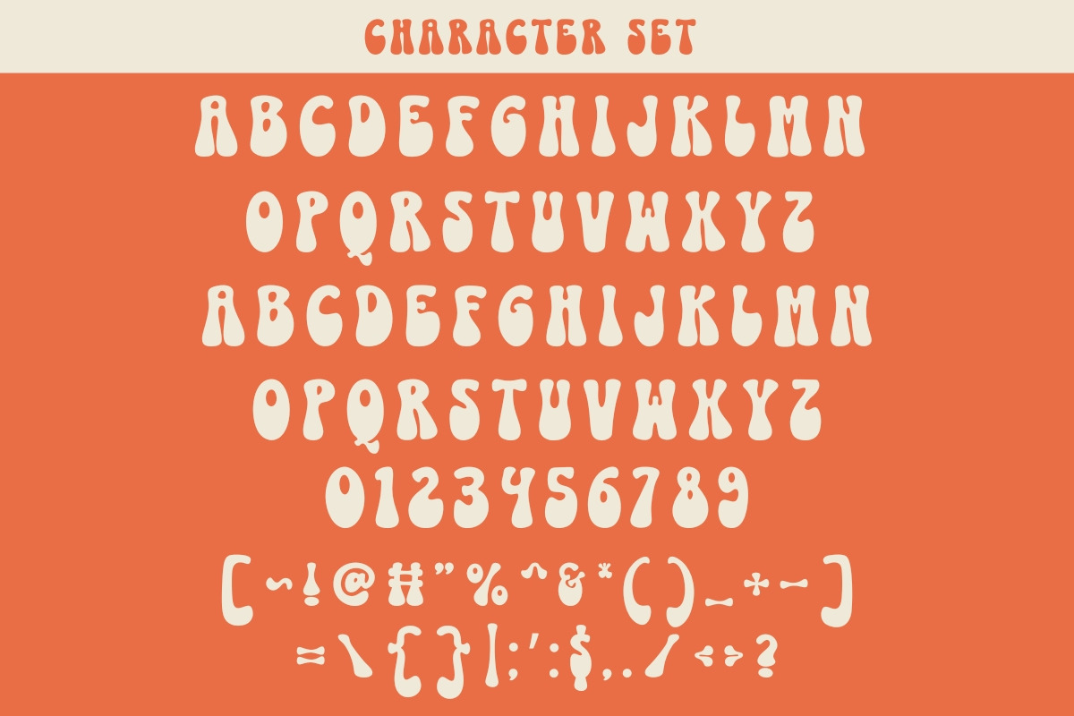 Joyful Groove - Retro Groovy Font, a Handwritten Font by SaktiAvellin (Photo 7 of 7)