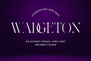 Wadgeton - Logo Font
