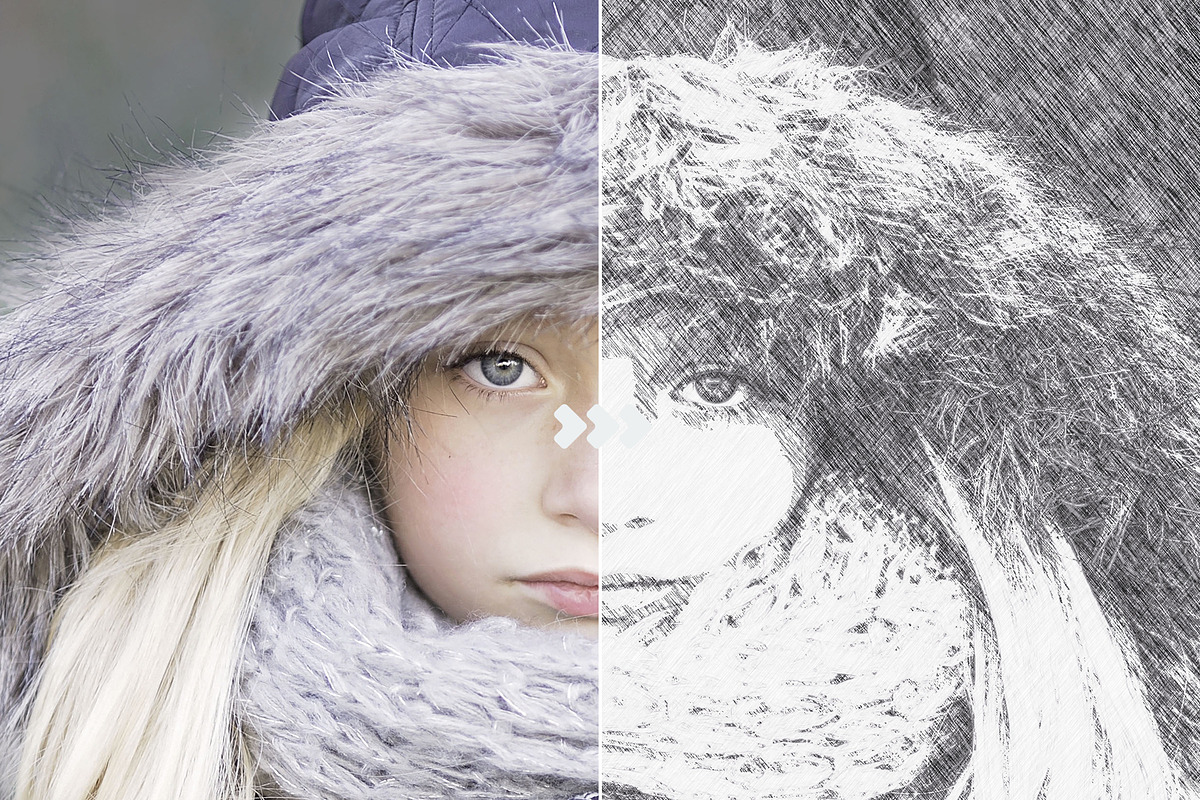 Pencil Drawing - Photoshop Action, an Action Add-On by Viktor (Photo 3 of 8)