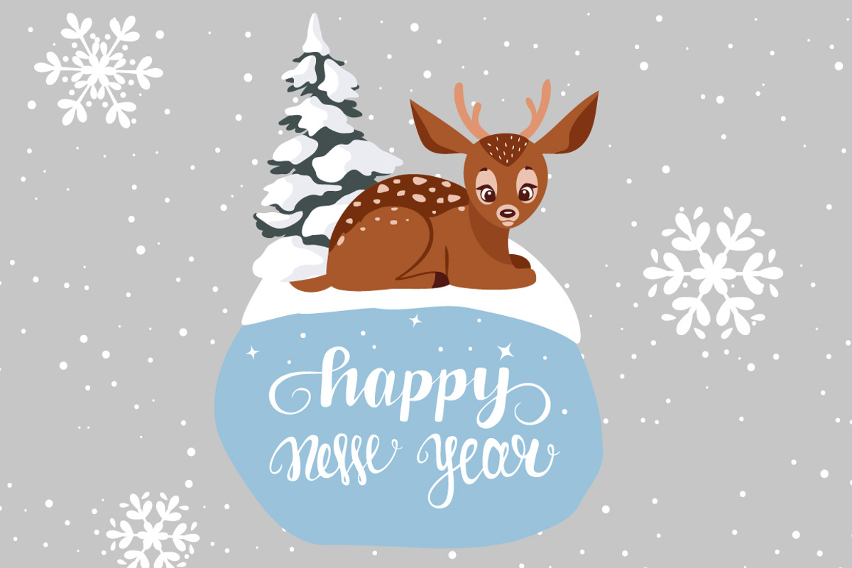 Winter sticker, an Animal Illustration by JulianArt (Photo 3 of 8)