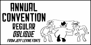Annual Convention JNL, a Sans Serif Font by Jeff Levine Fonts (Thumbnail 1 of 5)