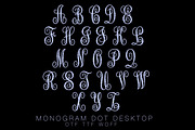 Dot Monogram Vine Interlocking Font, a Script Font by HERRINGTON DESIGN (Thumbnail 2 of 2)
