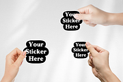 Sticker Holding Canva Mockups, a Merchandise Mockup by Wicked Creative (Thumbnail 7 of 11)
