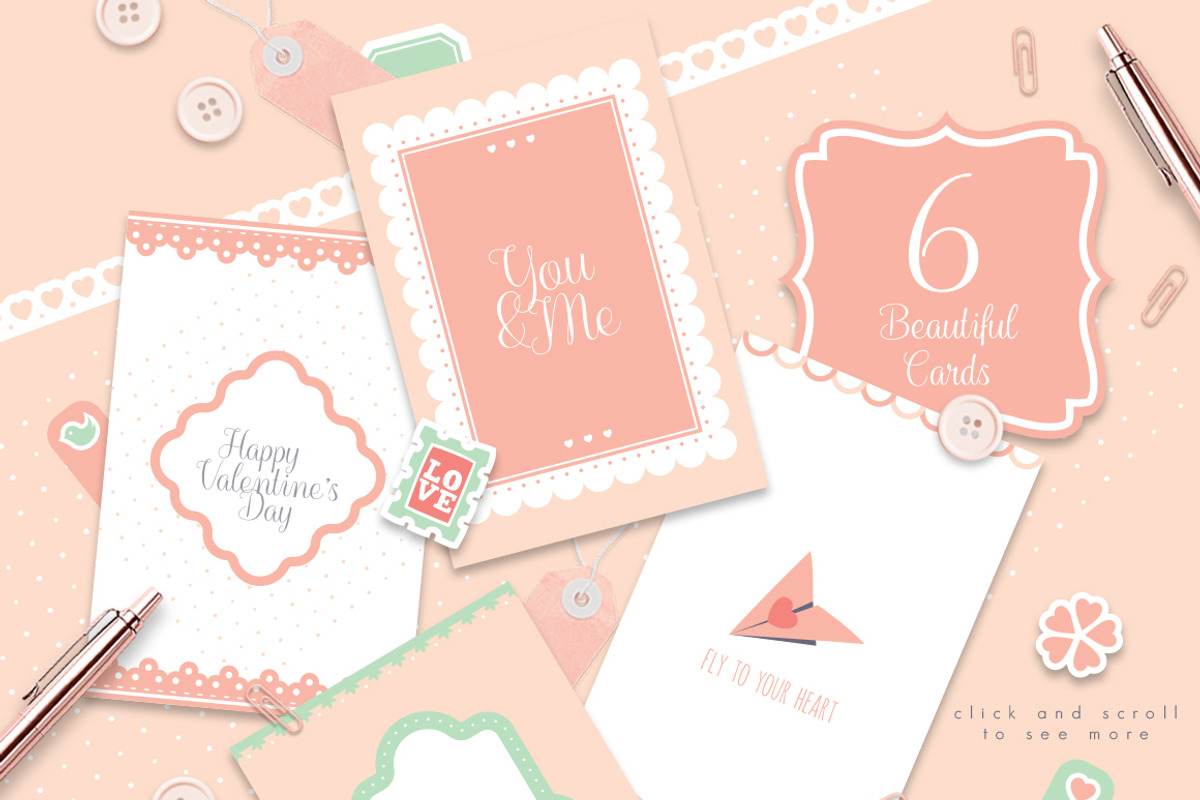 A Cute Love - Romantic Clipart, an Object Graphic by Euonia Meraki (Photo 6 of 11)