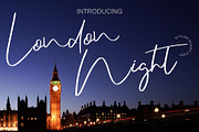 London Night, a Script Font by Anggun Studio (Thumbnail 1 of 6)