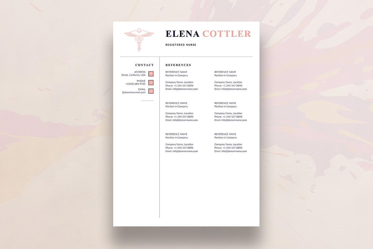 Nurse Resume, a Resume Template by DesignDevisers (Photo 5 of 11)