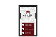 Red modern business card, a Business Card Template by A.Lamprianidis (Thumbnail 3 of 3)