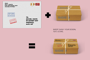 Tied String Kraft Box Mockups