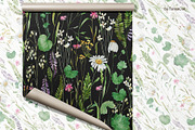 Watercolor Wildflowers Pattern #1, a Pattern Graphic by TanyaOak (Thumbnail 6 of 7)
