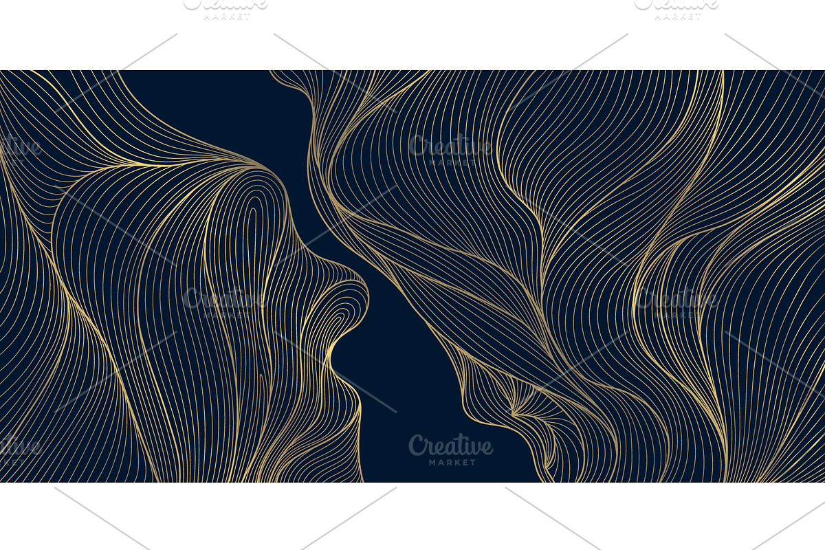 Line Art Clouds and Waves, a Pattern Graphic by Marylia (Photo 27 of 28)
