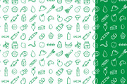 Grocery icons, patterns and borders, a Food Illustration by VasilkovS (Thumbnail 10 of 10)