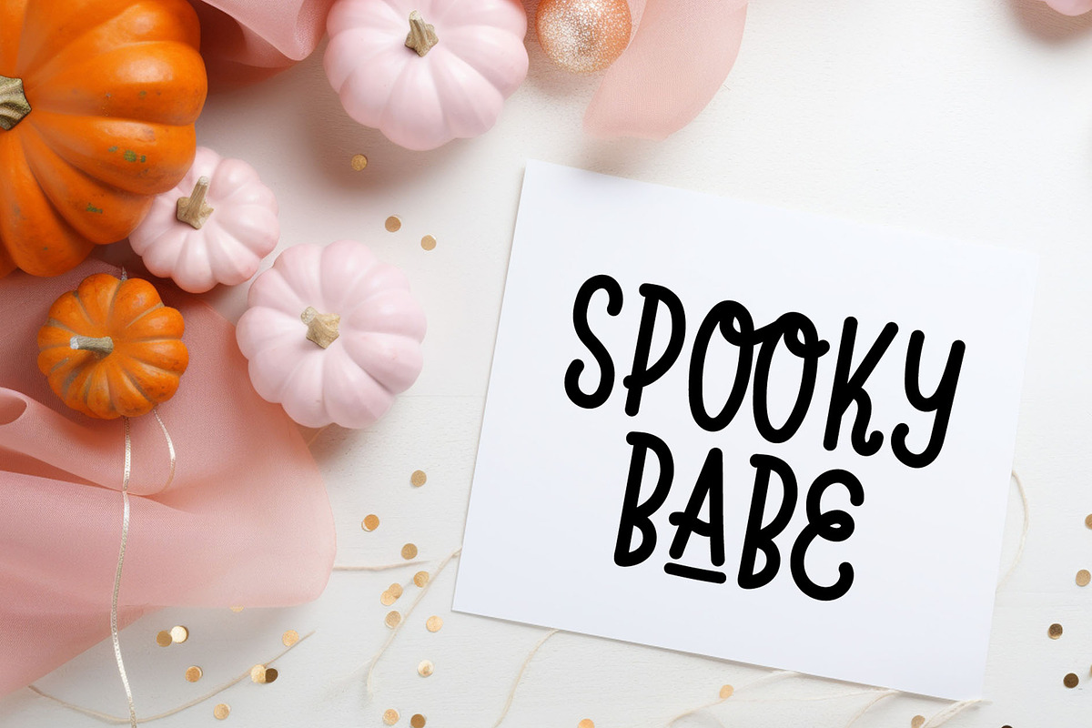 Spooktacular Halloween Groovy Font, a Script Font by BarcelonaShop (Photo 8 of 9)