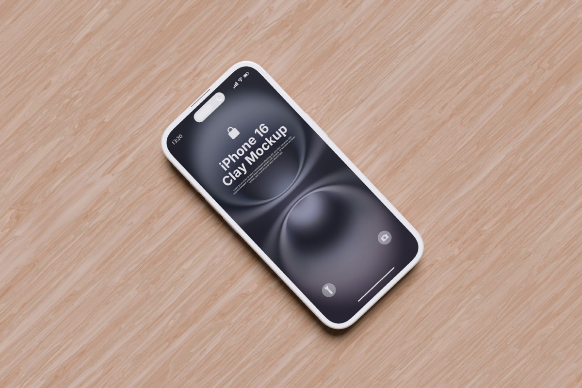 iPhone 16 Clay Mockup, an iPhone Mockup by swsi-studio (Photo 2 of 5)
