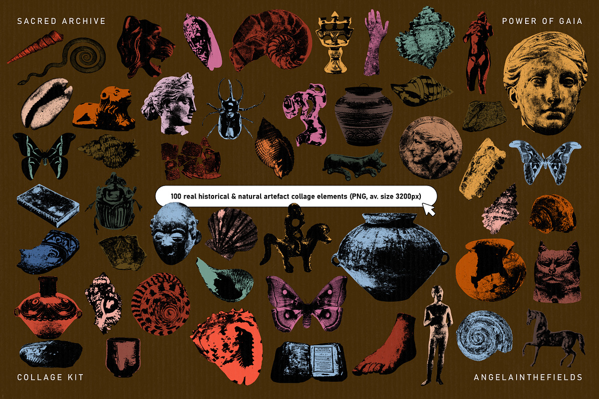 SACRED ARCHIVE Collage Elements, an Object Graphic by angelainthefields (Photo 8 of 11)
