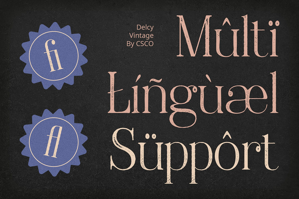 Delcy Vintage, a Serif Font by Craft Supply Co. (Photo 8 of 8)