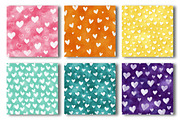 Valentine Hearts Digital Paper, an Illustration by OK Design (Thumbnail 3 of 3)