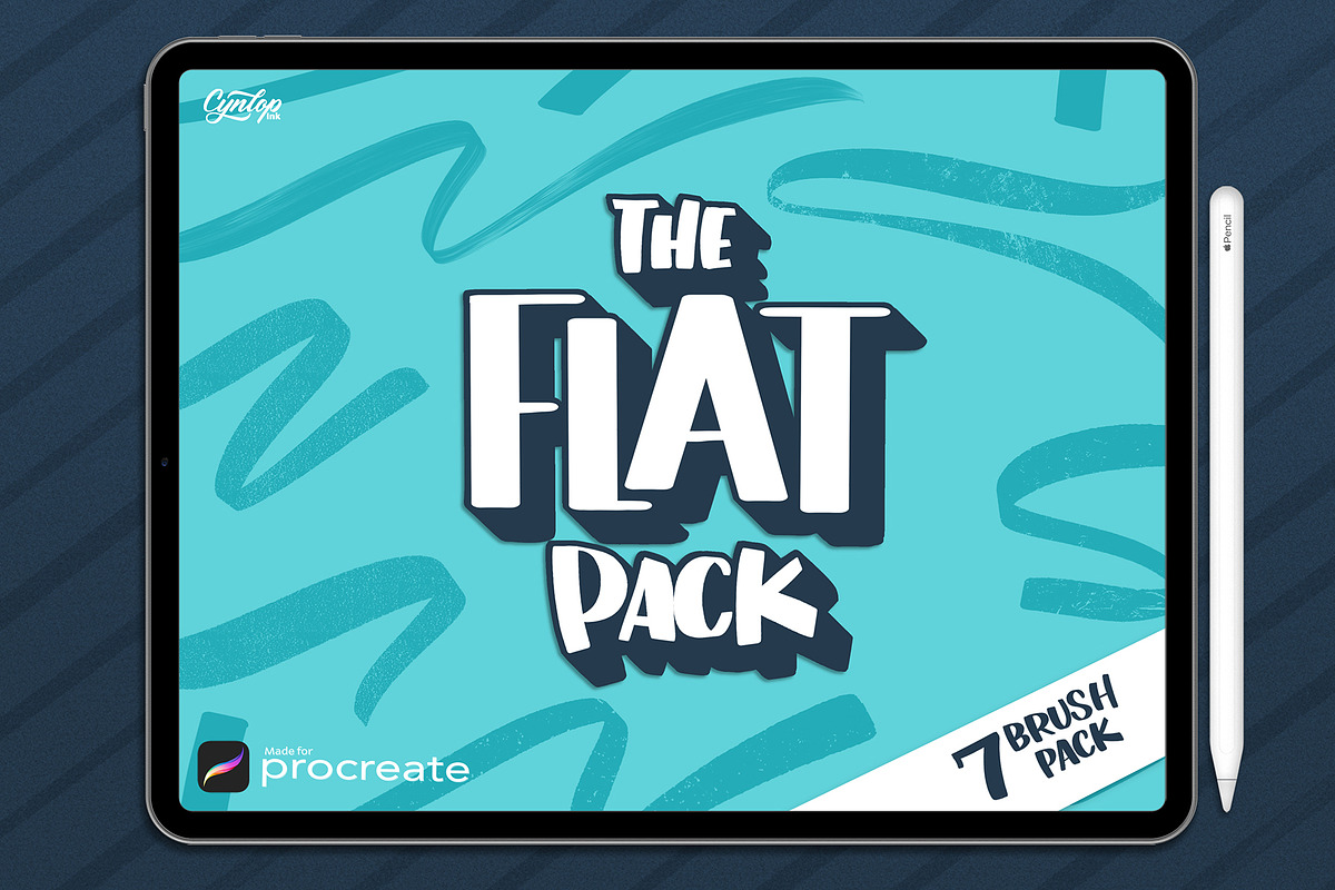 Flat Pack Brushes for Procreate, a Brush Add-On by Cynlop Ink (Photo 1 of 8)