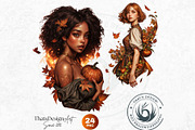 Pumpkin Queen Halloween clipart set, an Illustration by ThatsDesignArt (Thumbnail 4 of 10)