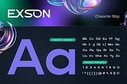 Exson, a Sans Serif Font by Burntilldead (Thumbnail 2 of 9)