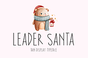 Leader Santa Typeface, a Script Font by Seemly Fonts (Thumbnail 1 of 5)
