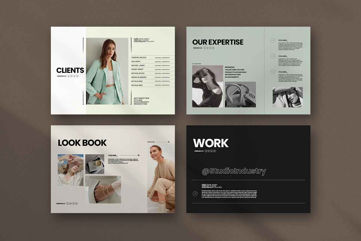 AYRA Portfolio Template, a Brochure Template by Studio Industry