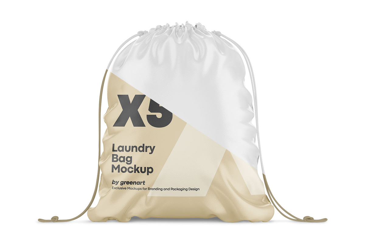 Laundry Bag Mockup, an Apparel Mockup by Green Art (Photo 2 of 5)