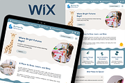 Kindergarten Wix Website Template, a Wix Template by Kitteeh (Thumbnail 1 of 10)