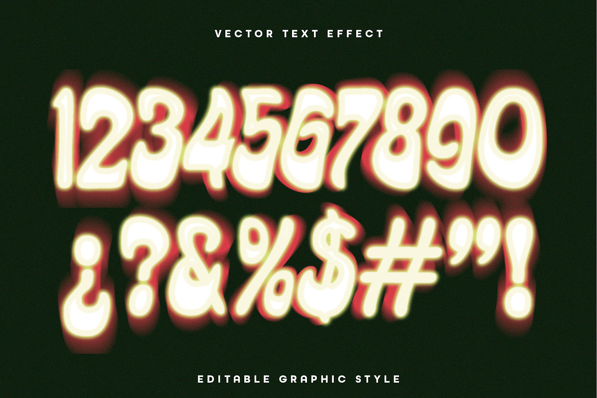 Dissolving Text Effect Editable Font, a Templates & Theme by studiogstock