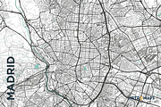 MAP SET - Black/Turquoise - 15 Maps, a Graphic by MetroMaps (Thumbnail 8 of 16)