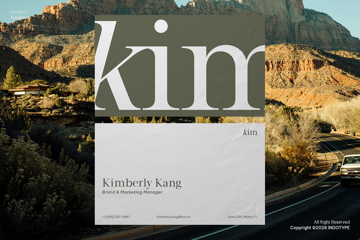 Lunareth - Minimalist Classic Serif, a Serif Font by Indotype Foundry (Photo 8 of 10)