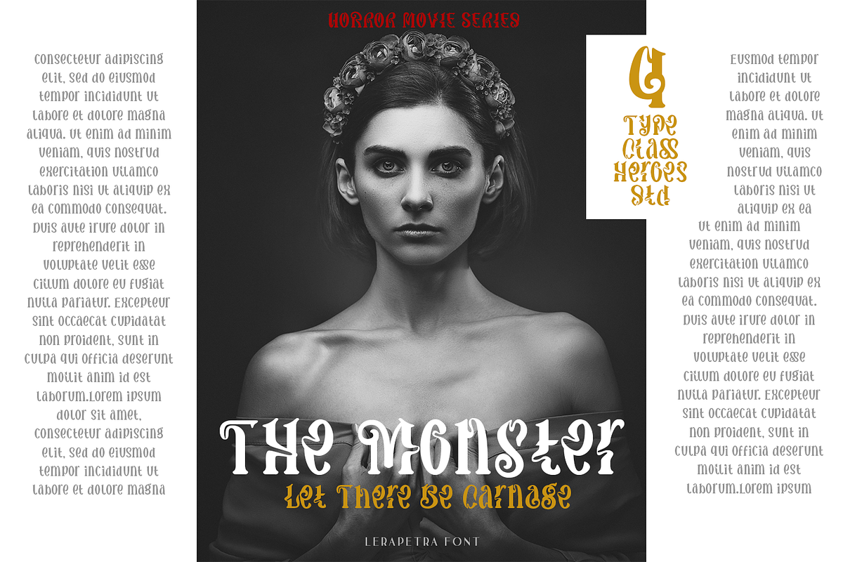Lerapetra Display Font, a Blackletter Font by TypeClassHeroes (Photo 4 of 10)
