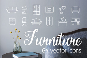 FURNITURE - vector icons