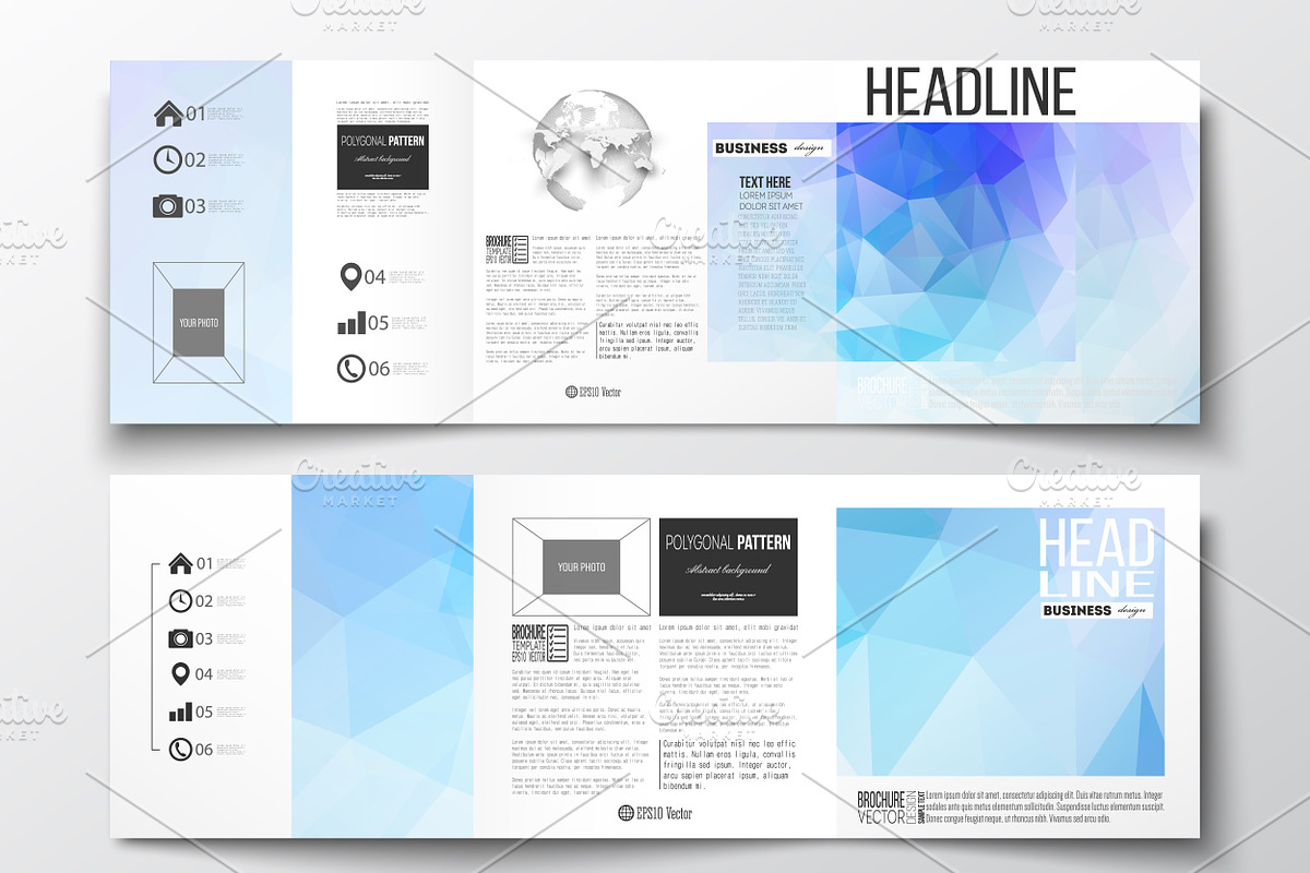 Bundle of 25 brochure templates, a Decorative Illustration by VectorShop (Photo 12 of 25)