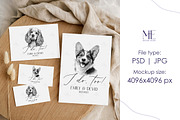 Boho Invitation Suite Card Mockup, a Mockup by Mie Mockup Studio (Thumbnail 2 of 7)