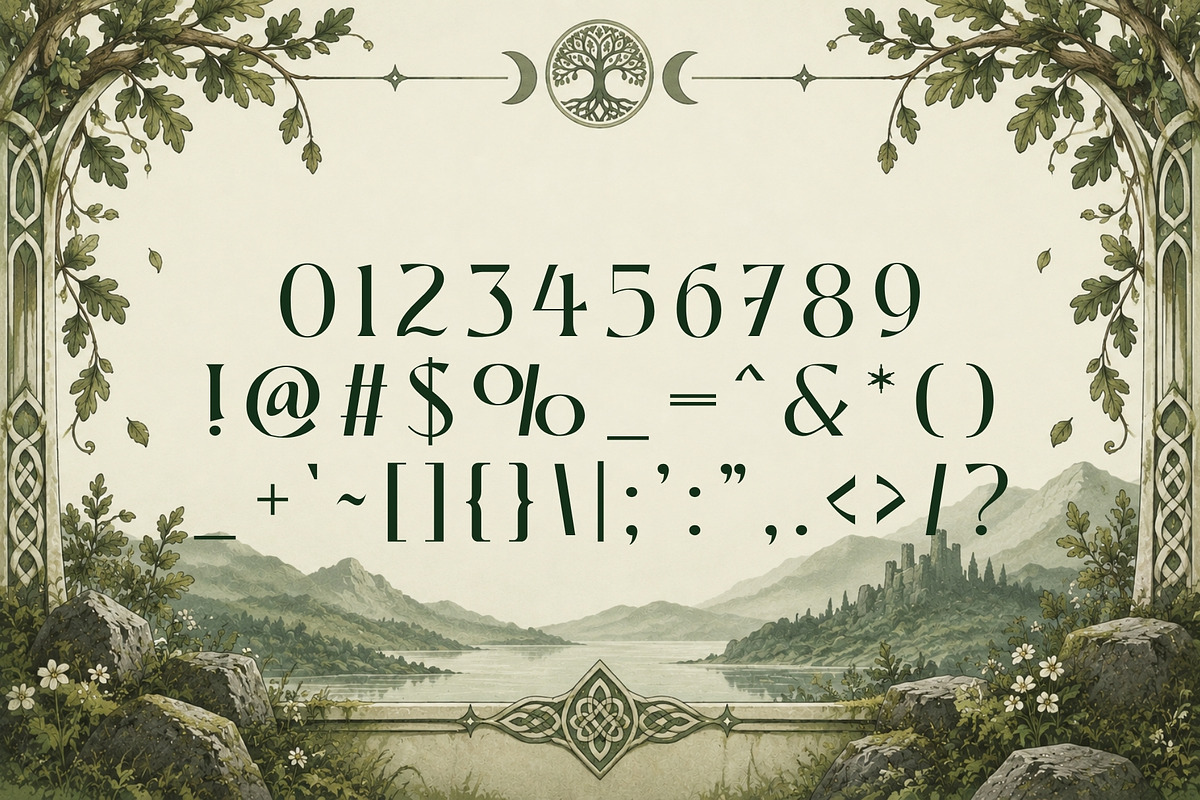 Oakthorn - Historical Celtic Type, a Serif Font by HipFonts (Photo 3 of 9)