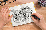 Leather Notebook Hardcover Mockup, a Books & Magazine Mockup by PrimeMockup (Thumbnail 10 of 16)