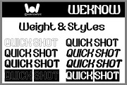Quick Shot font, a Sans Serif Font by weknow (Thumbnail 7 of 8)