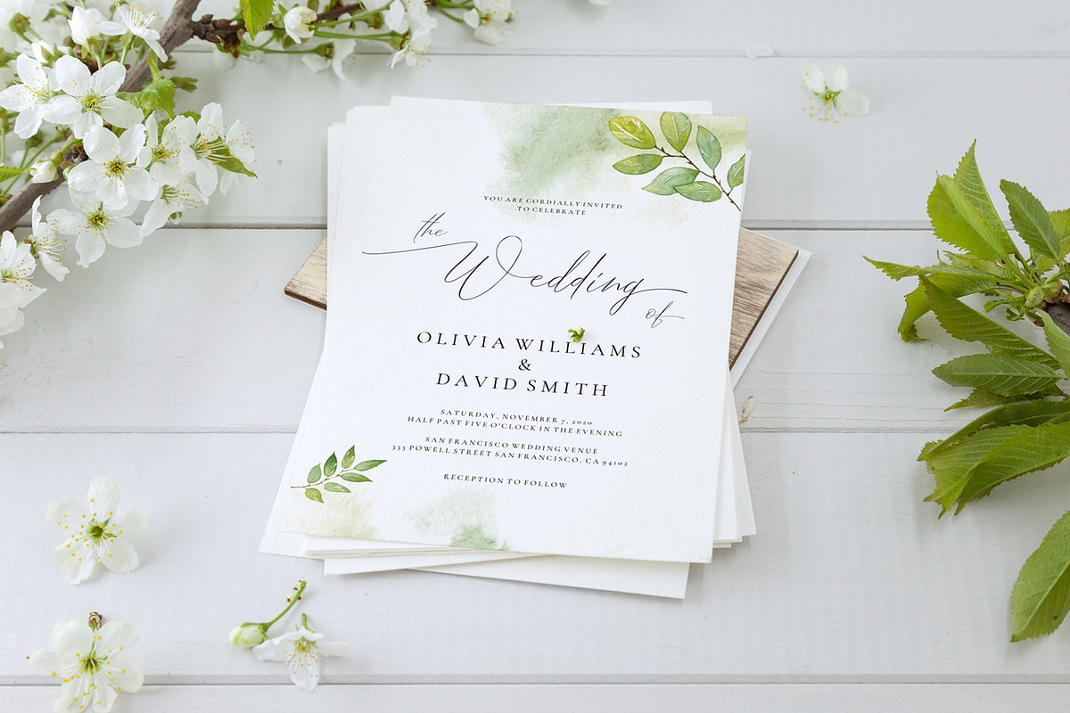 Wedding Invitation Template, Elisa, an Invitation Template by Alice Bluefox (Photo 2 of 9)