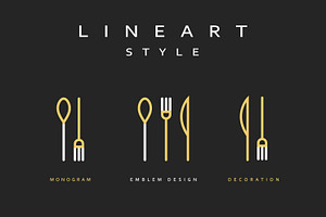 Icon Knife, Fork And Spoon.