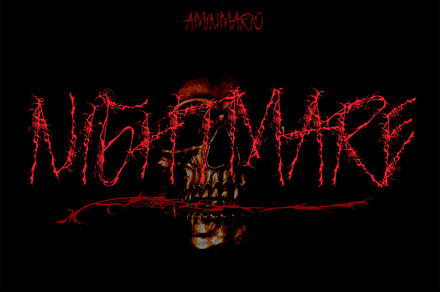 NIGHTMARE | HORROR FONT, a Blackletter Font by AMINMARIO