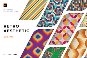 30 Retro Aesthetic Patterns