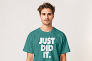 T-Shirt Mockup PSD Front & Back View, a Shirt Mockup by Pixel Foundry (Thumbnail 11 of 11)