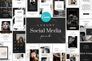 Luxury Canva Social Media Pack